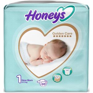 پوشک بچه هانیز سایز 1 بسته 22 عددی