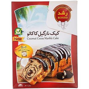پودر کیک نارگیل کاکائویی رشد 500 گرمی