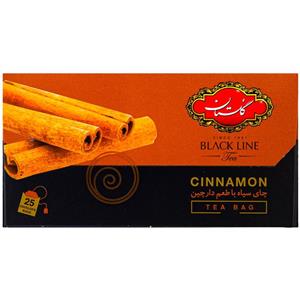 چای سیاه کیسه ای دارچینی گلستان 25 عددی