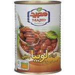 کنسرو لوبیا چیتی با سس گوجه فرنگی مجید 400 گرمی