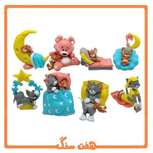 فیگور تام و جری مجموعه 8 عددی Tom cat and Jerry mouse figure
