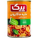 کنسرو مایه ماکارونی با سویا و قارچ پیک 420 گرمی