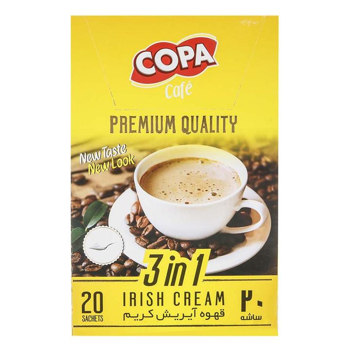 قهوه آیریش کریم 40 عددی 18 گرمی کوپا