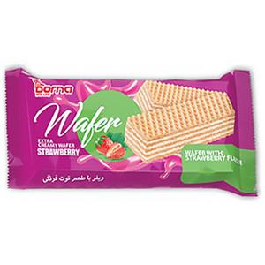 ویفر کرم دار توت فرنگی درنا 90 گرمی