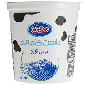 ماست خامه ای نیم چرب میهن 750 گرمی