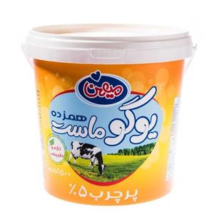 یوگو ماست همزده پرچرب میهن 1.5 کیلوگرمی