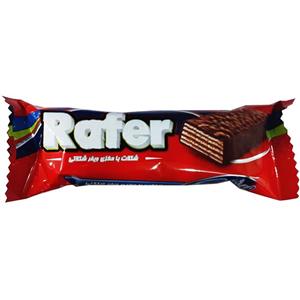 ویفر روکش دار شکلاتی با کرم کاکائو رافر سلامت 30 گرمی