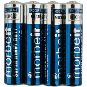 باتری نیم قلمی R03P SP4 AAA موربیت 4 عددی