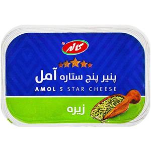 پنیر سفید زیره پرچرب پنج ستاره آمل کاله 400 گرمی