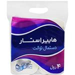 دستمال توالت رولی لایه هایپراستار 4 عددی