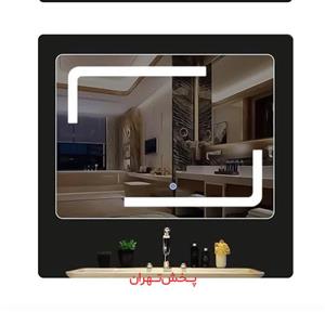 آینه مستطیل 70در50 سند پلاست نور دار