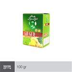 چای سبز دو غزال با طعم زنجبیل بسته 100 گرمی