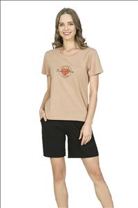 ست تیشرت شلوارک زنانه اوزکان مدل ozkan 25830