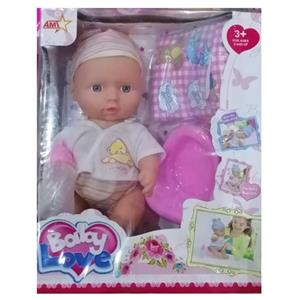 عروسک نوزاد مدل بیبی لاو AMT 008 ارتفاع 30 سانتی متر