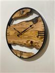 ساعت دیواری چوبی زیتون 50 سانت