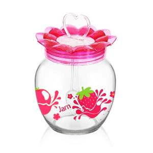 ظرف مربا خوری طرح گل کد S20