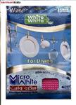 دستمال میکروفایبر خشک کردن ظروف و نظافت سطوح مدل وایت اند وایت white & white کد 0701