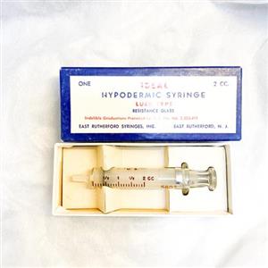 سرنگ شیشه ای ۲ سی سی ایده آل آمریکا تمام شیشه ای Glass Syringe, 2ml