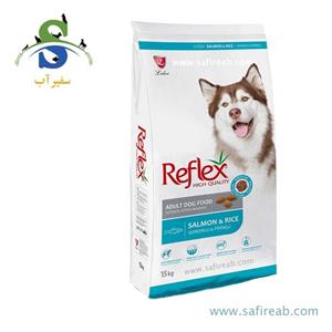غذای خشک سگ بالغ با طعم ماهی سالمون (۱۵ کیلوگرم) رفلکس