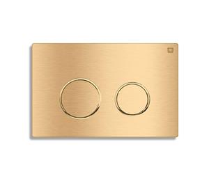 کلید تخلیه توکار ایران فلش تانک استیل طلایی خش دار(کد 22)