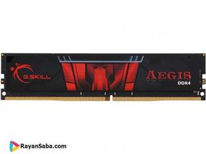رم کامپیوتر جی اسکیل مدل AEGIS GISB DDR4 3000MHz CL16 ظرفیت 8 گیگابایت SKILL 8GB 1x8GB 1Ch RAM 