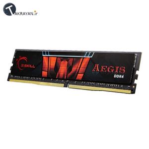 رم کامپیوتر جی اسکیل مدل AEGIS GISB DDR4 3000MHz CL16 ظرفیت 8 گیگابایت SKILL 8GB 1x8GB 1Ch RAM 