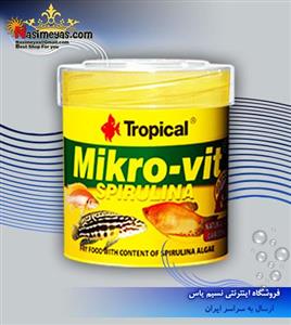 غذای میکرو ویت اسپیرولینا بچه ماهی ۵۰ میل تروپیکال