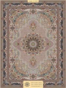 فرش 700 شانه کاشان / رنگ فیلی / کد 1039