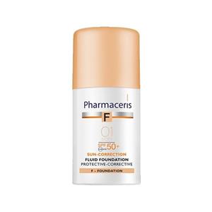 کرم پودر مایع همراه 01 با +SPF50 ضد آفتاب  Pharmaceris