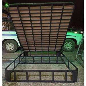 کفی تخت خواب دو نفره مدل جکدار تمام کلاف ورق دار درجه1