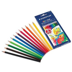 مداد رنگی 12 رنگ استدلر Staedtler 144NC12 Noris Club 12 Color Pencil