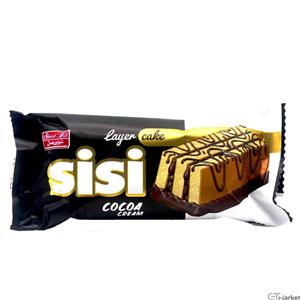 کیک وانیلی با کرم کاکائو سی سی شیرین عسل - 40 گرم بسته 36 عددی