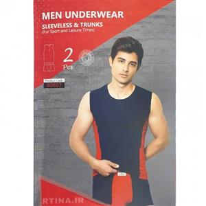 ست شورت و تاپ مردانه (شورت نیم پا + زیرپوش حلقه ای)