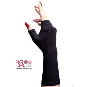 دستکش بی انگشت ساده 100%نخی (نیمه بلند/ تا آرنج)