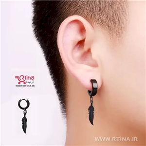 گوشواره اسپرت دخترانه و پسرانه طرح برگ سوزنی
