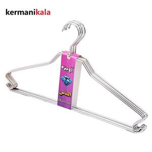 چوب لباسی استیل ضخیم الماس بسته 6عددی