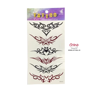 تاتو موقت ضد آب طرح 6 تایی روی یک ورق (دخترانه- پسرانه)