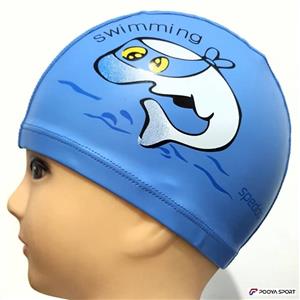 کلاه شنا  بچه گانه PU دلفین مدل Swimming 