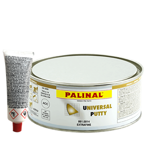 بتونه پلی استر دو جزئی پالینال مناسب انواع سطوح رنگ بژ با هاردنر Palinal Universal Polyester Putty Beige 861.0014