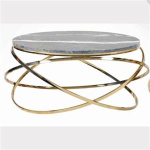 میز عسلی فلزی پایه طلایی کد 665
