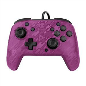 دسته بازی PDP Faceoff Deluxe Purple Camo برای Nintendo Switch 