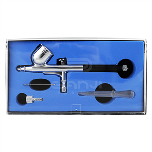 پیستوله رنگ پاش بادی حرفه ای ایر براش کاسه رو 0.3 میلی متر Professional AirBrush Kit TG-470