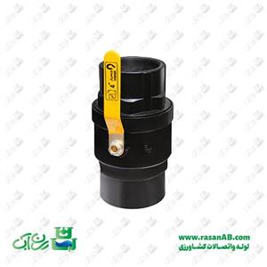 شیر با توپی آبکاری 4اینچ 