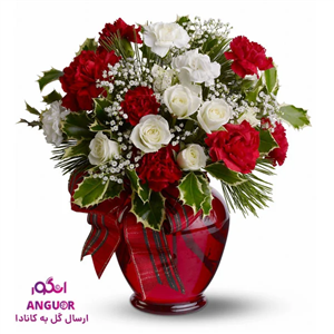 دسته گل باشکوه کریسمس (ارسال به ونکوور کانادا)