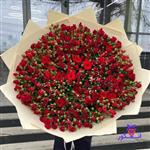 دسته گل رز مینیاتوری قرمز (1000 تایی)