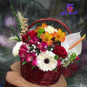 سبد گل زیبا برای تبریک مناسبت های تقویمی