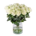 دسته  گل رز سفید 20 شاخه  (ارسال گل به آلمان)