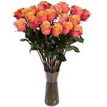 دسته گل 8 شاخه رز Florist’s orange roses (ارسال گل به نروژ)