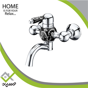 شیر دوش کلاسیک کندین استاندارد مشکی کروم