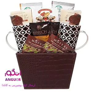 سبد شکلات قهوه(ارسال کیک وشیرینی به کانادا)